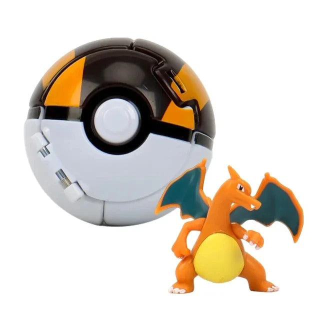 Figurine Pokemon Pop Action Dracaufeu - Jouet interactif pour jeu familial tr