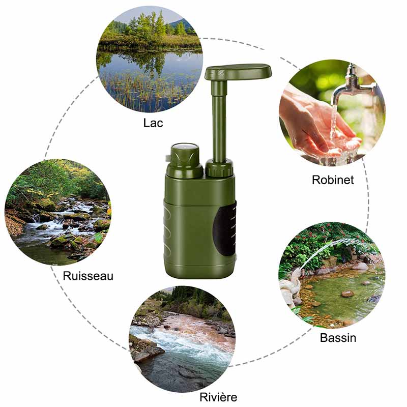 Parfait pour fournir de l'eau potable lors de vos aventures de camping et randonnée
