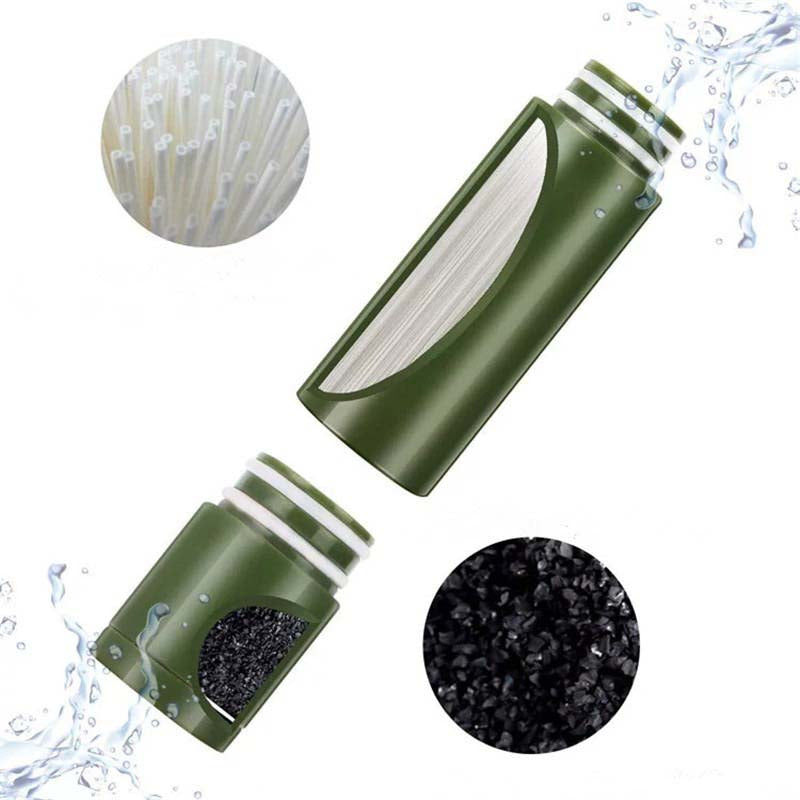 Purificateur d'eau pour camping et randonnée - Accessoire de voyage avec filtration intégrée