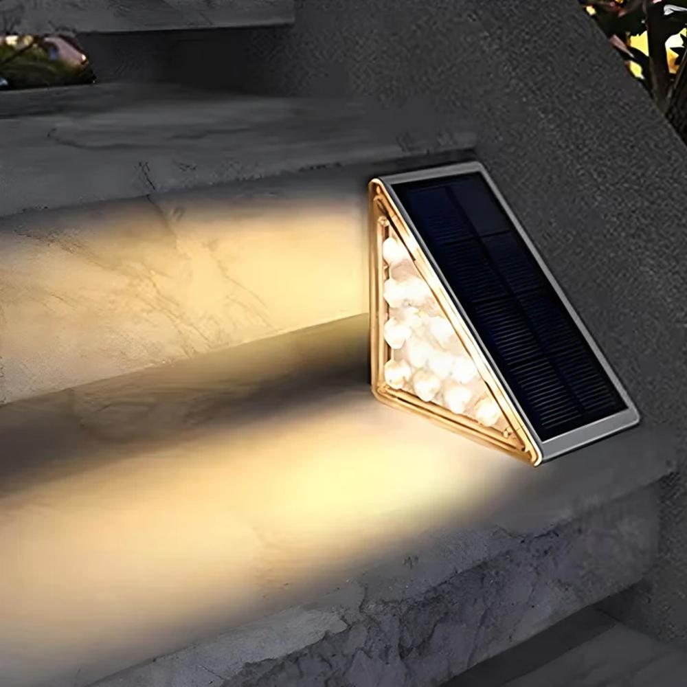 Solar lamps for outdoor stairs