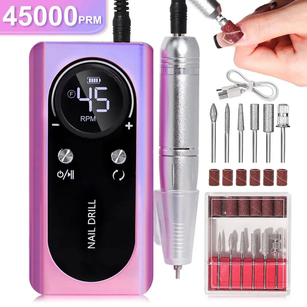 Ponceuse Ongles Rechargeable 45000RPM - Faible Bruit | Pourpre dog travel bottle