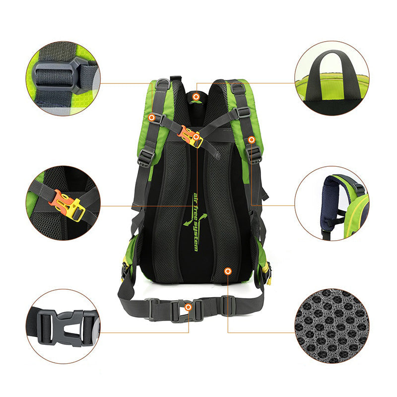 Sac à Dos Randonnée Imperméable 40L - Femme Homme, tissu respirant pour une aération optimale pendant le trekking