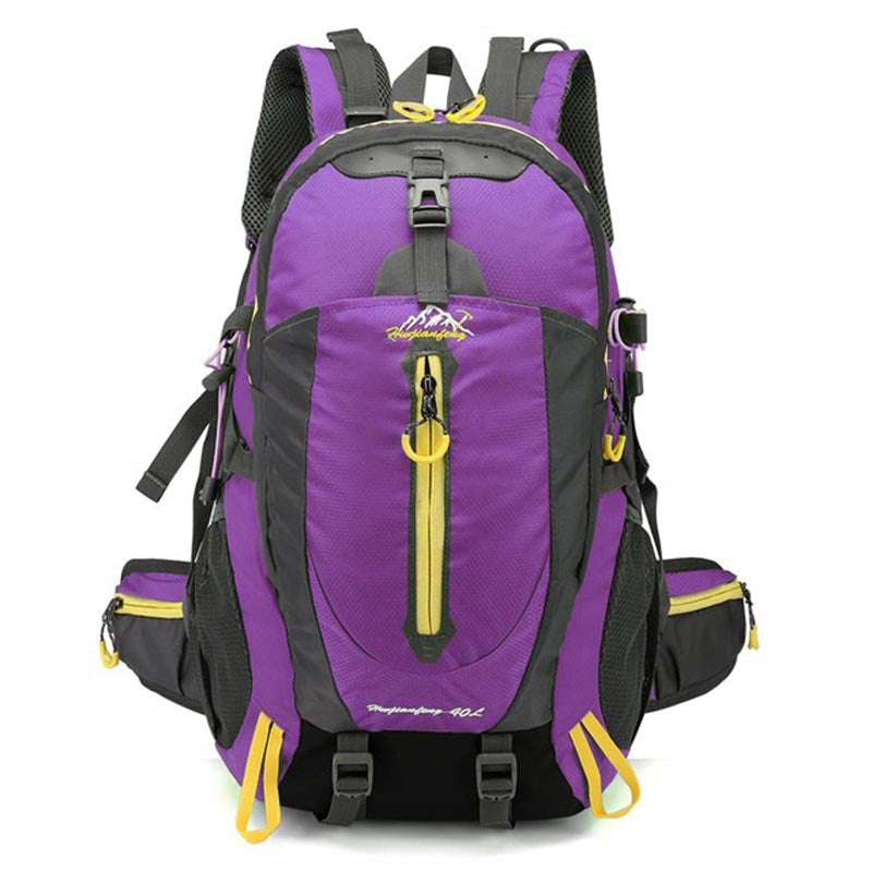Sac à Dos Randonnée Imperméable 40L - Femme Homme Violet, ajustement parfait pour randonnée