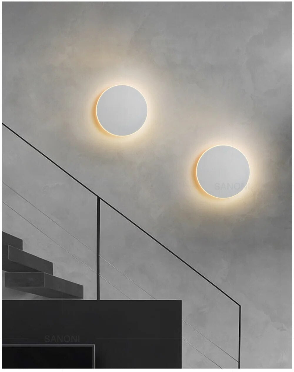 Applique Murale LED Ronde Aluminium de Qualité - Ambiance Chaleureuse travel