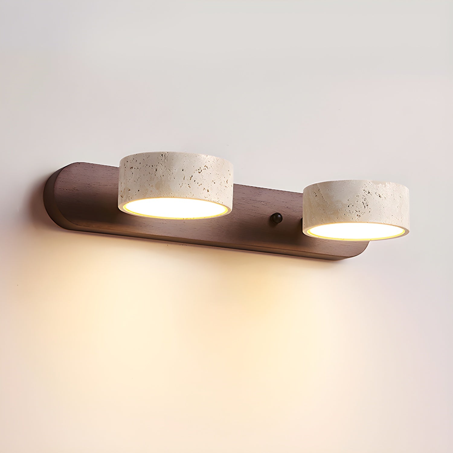 Travertine wall light