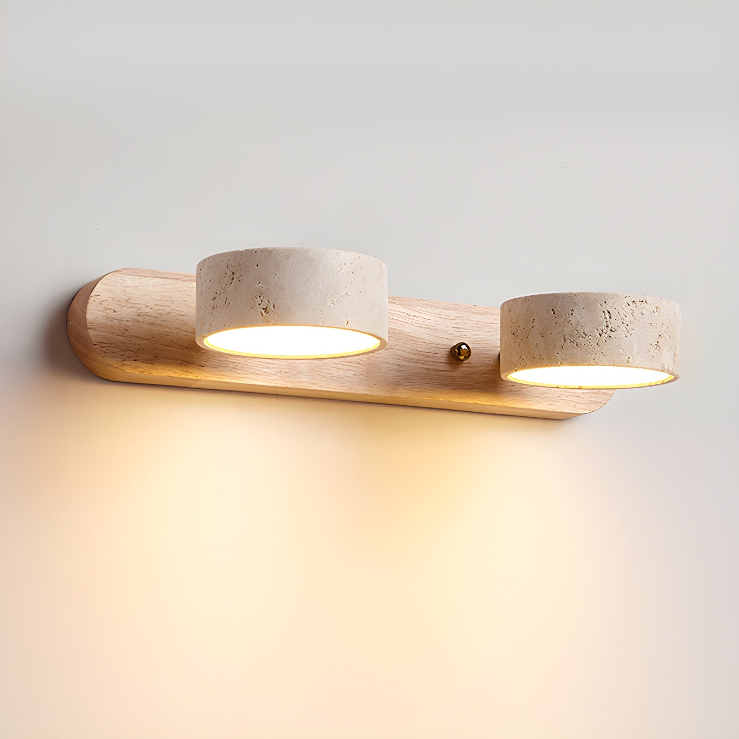 Travertine wall light