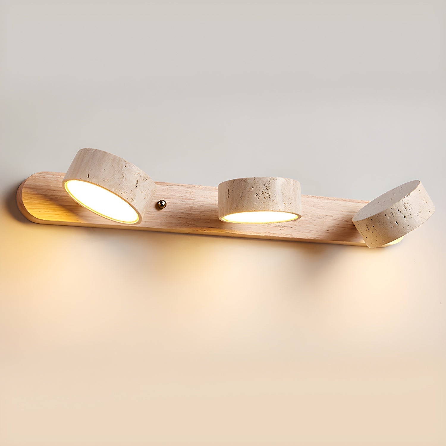 Travertine wall light