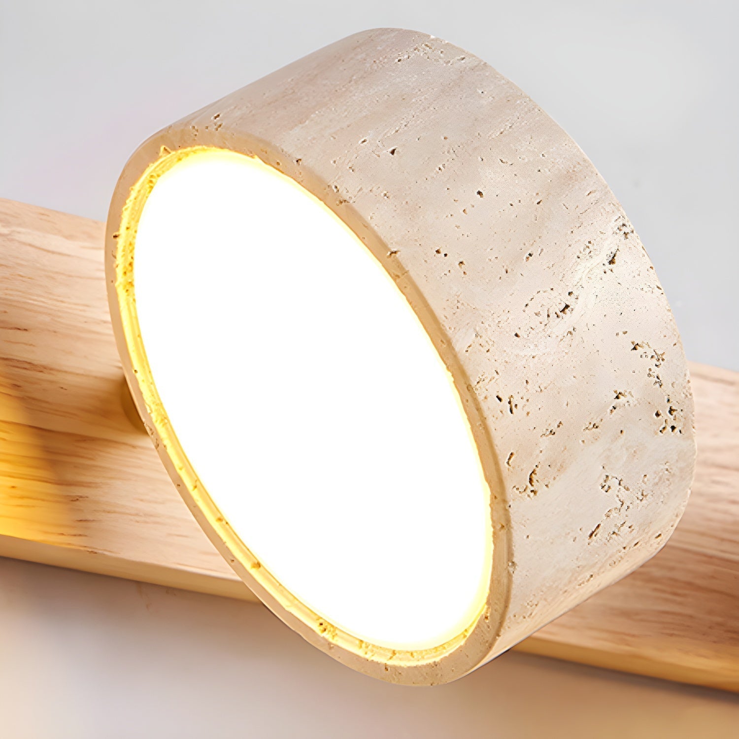Travertine wall light