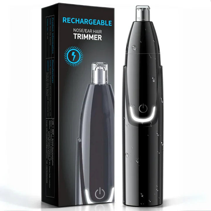 Sleek Noir Rechargeable Nose and Ear Hair Trimmer - Falkner Home Integrated dog t