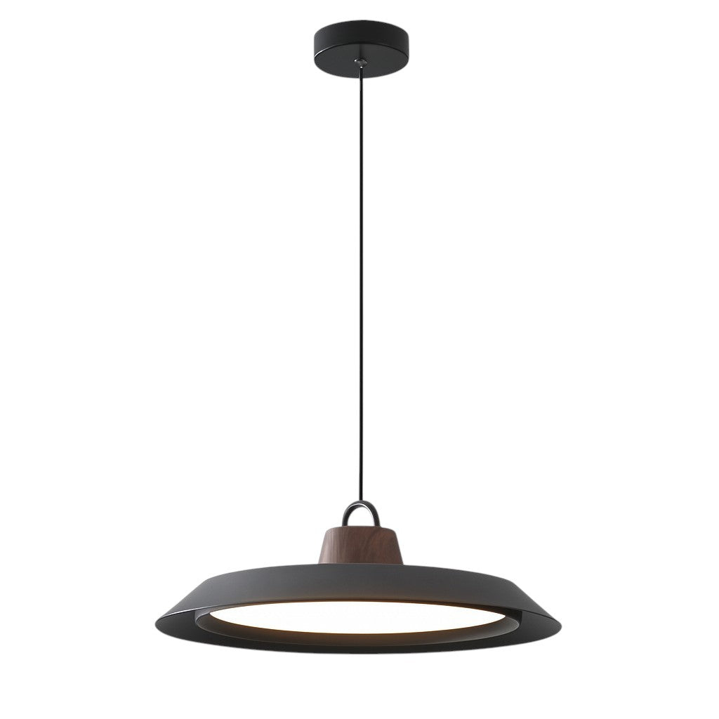 Scandinavian pendant lamp in wood/metal