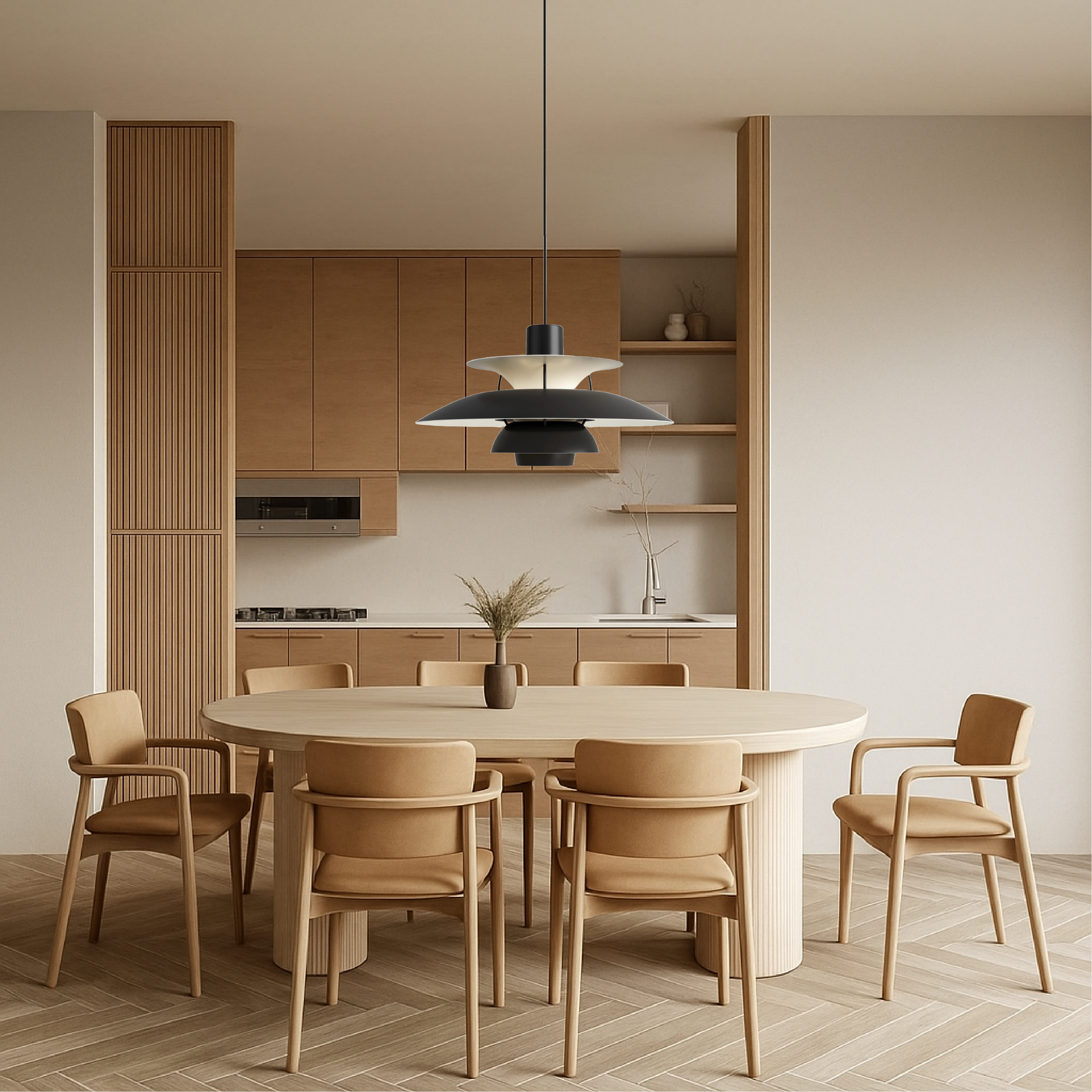Danish Multilayer Pendant Lamp
