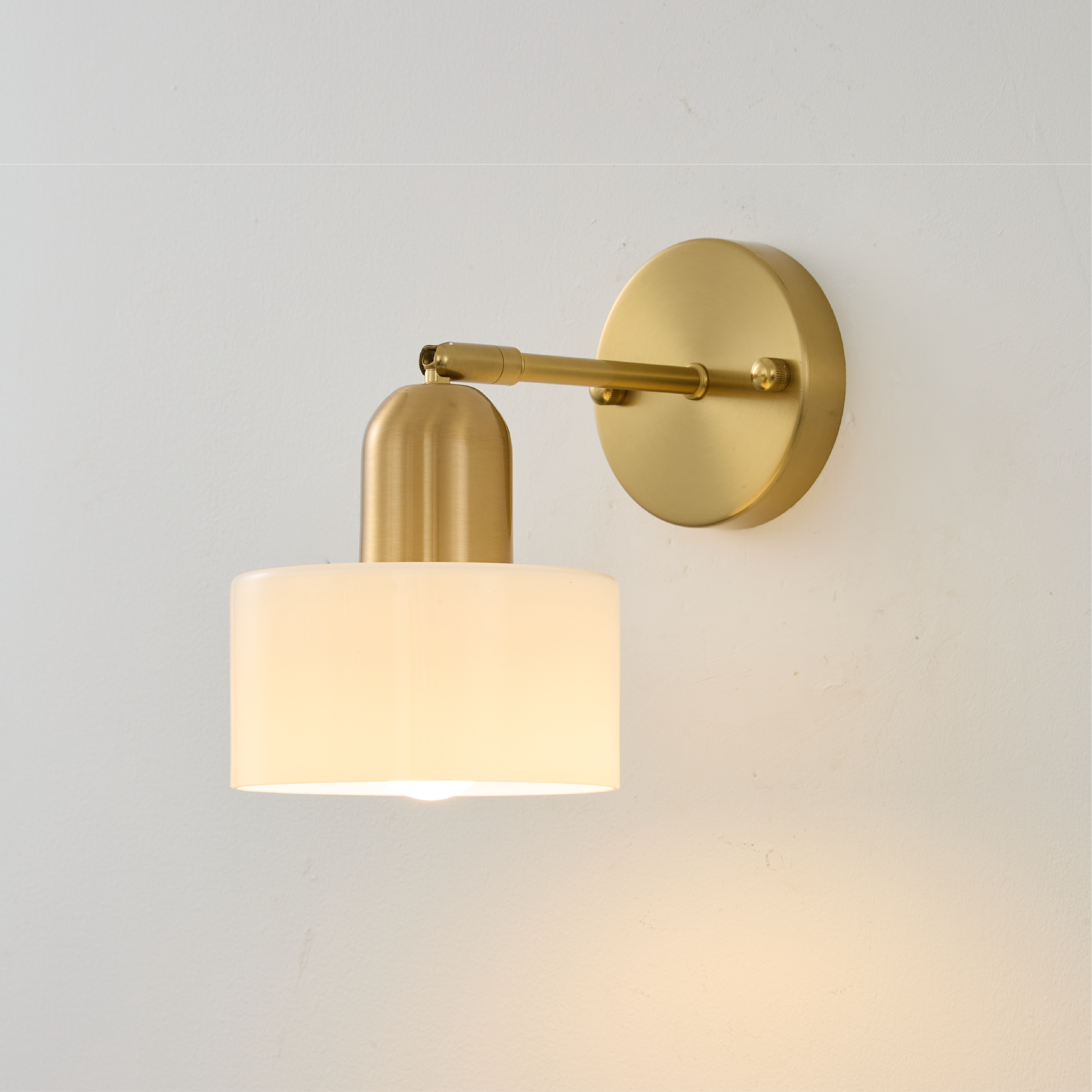 Bauhaus Colored Glass Wall Light