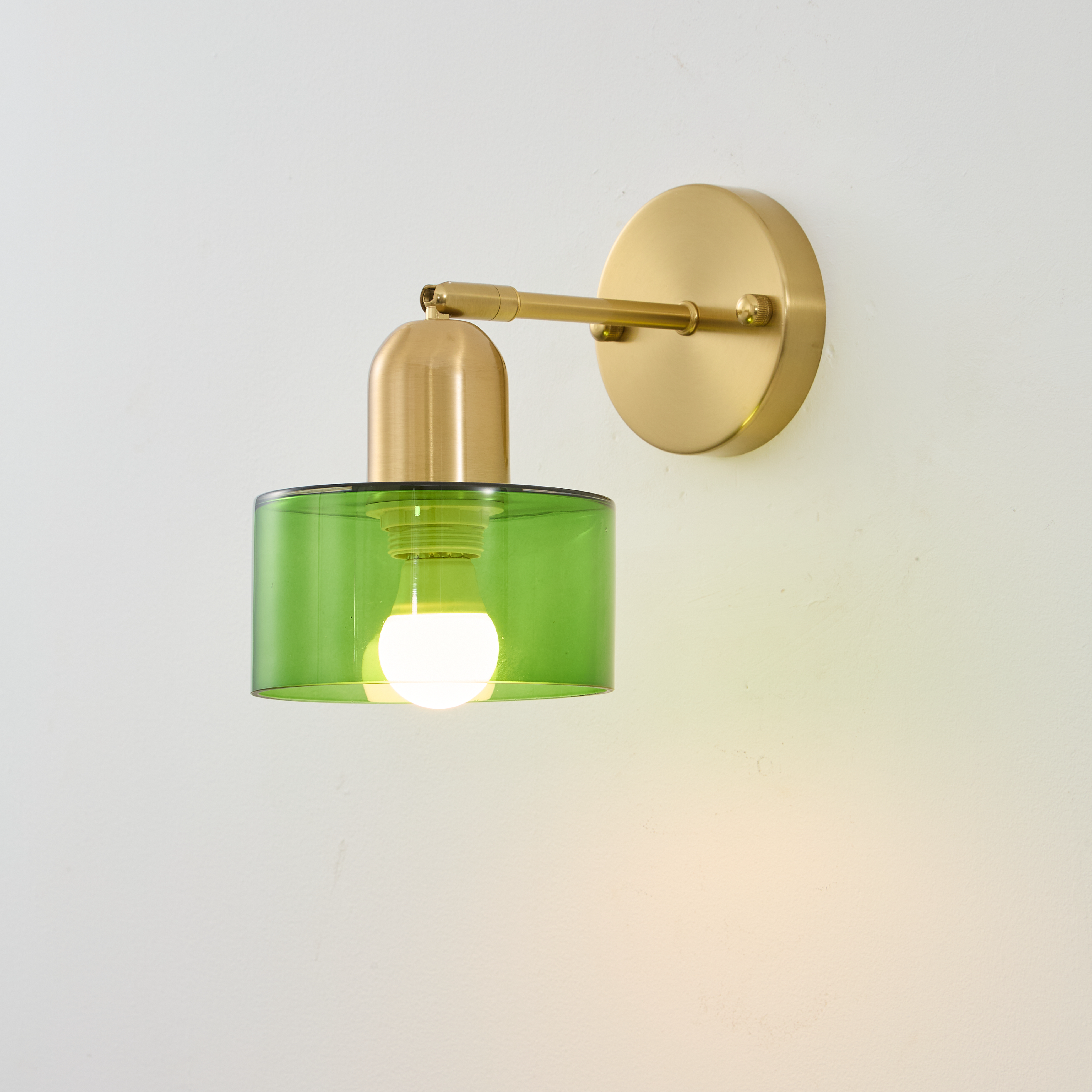 Bauhaus Colored Glass Wall Light