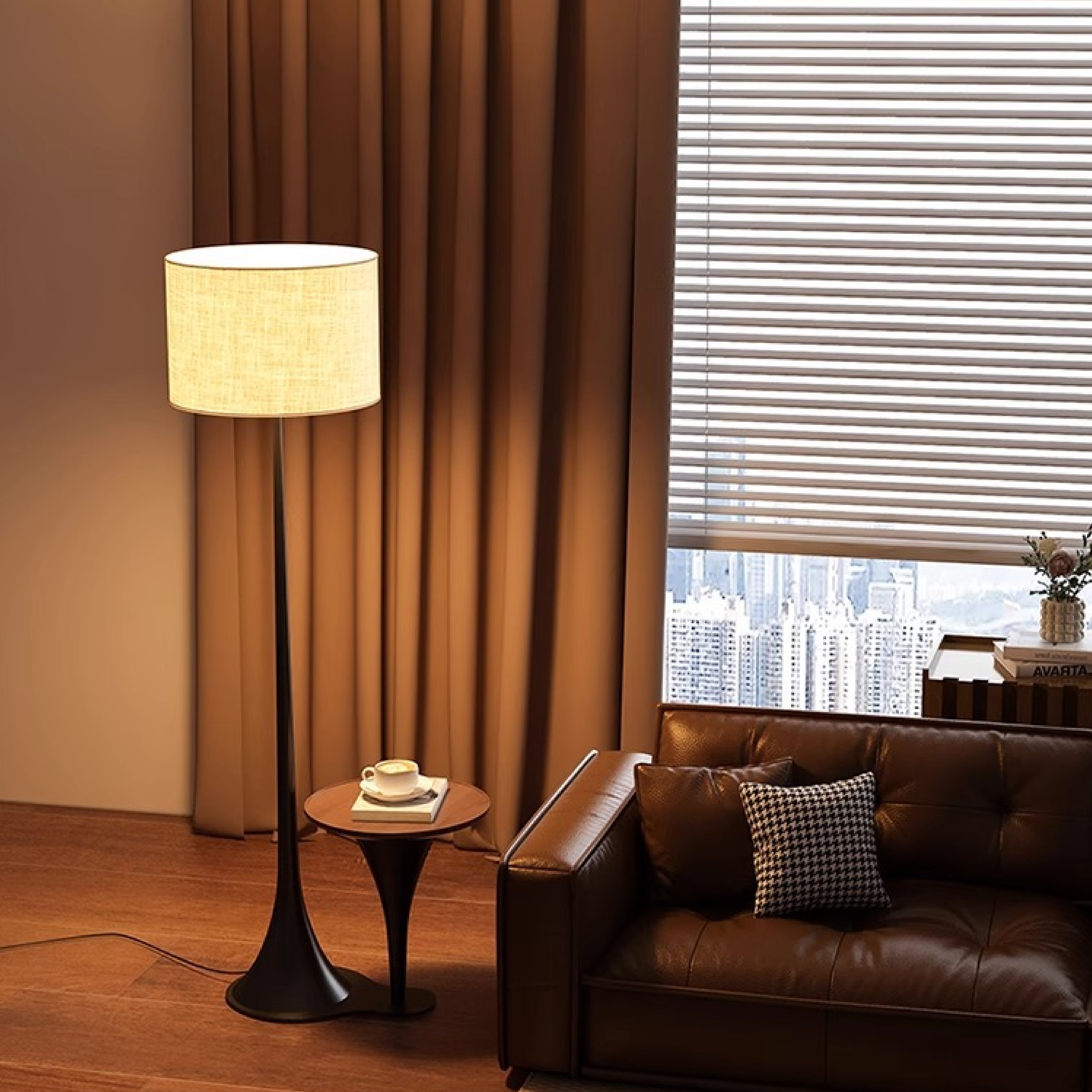 Andero Silk Floor Lamp