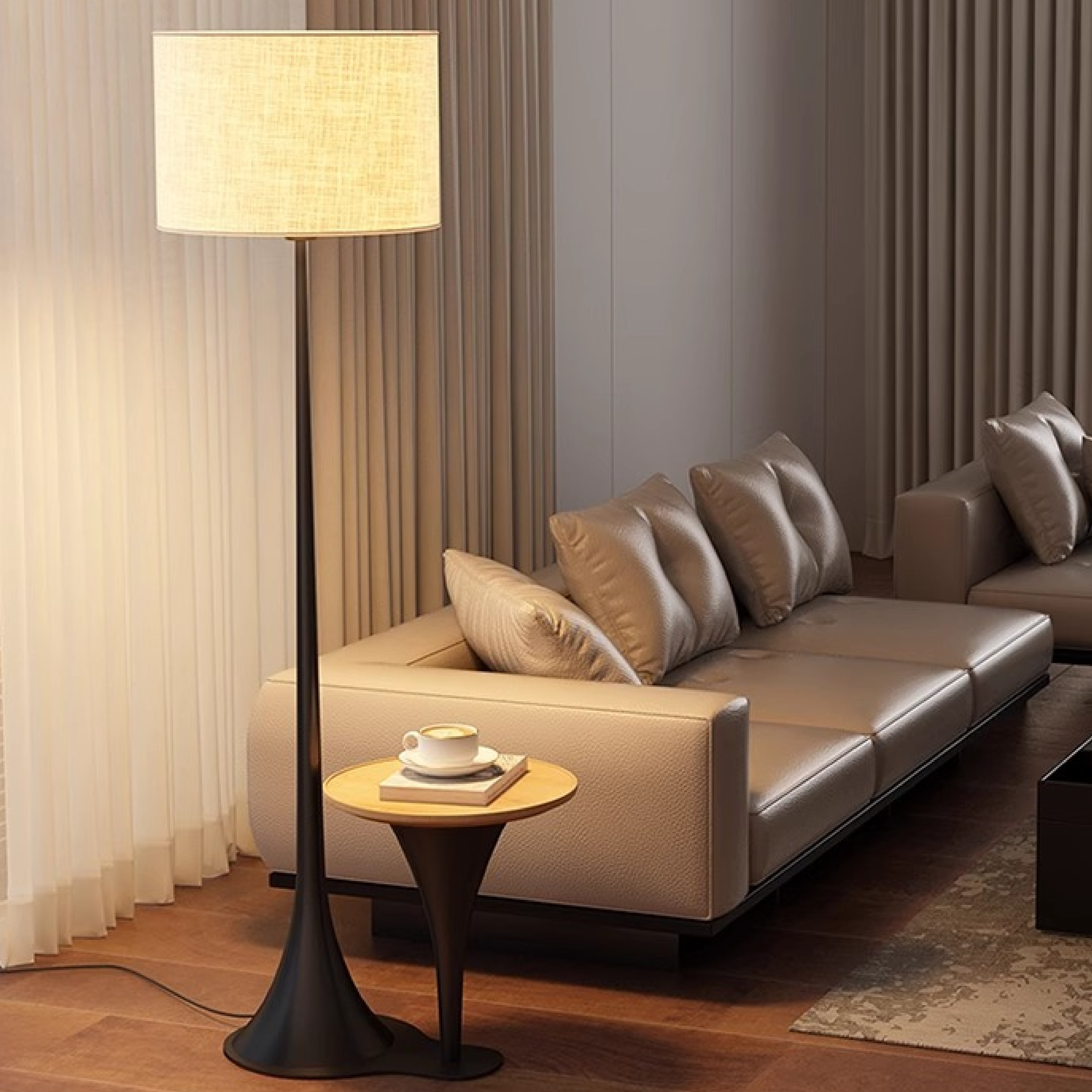 Andero Silk Floor Lamp