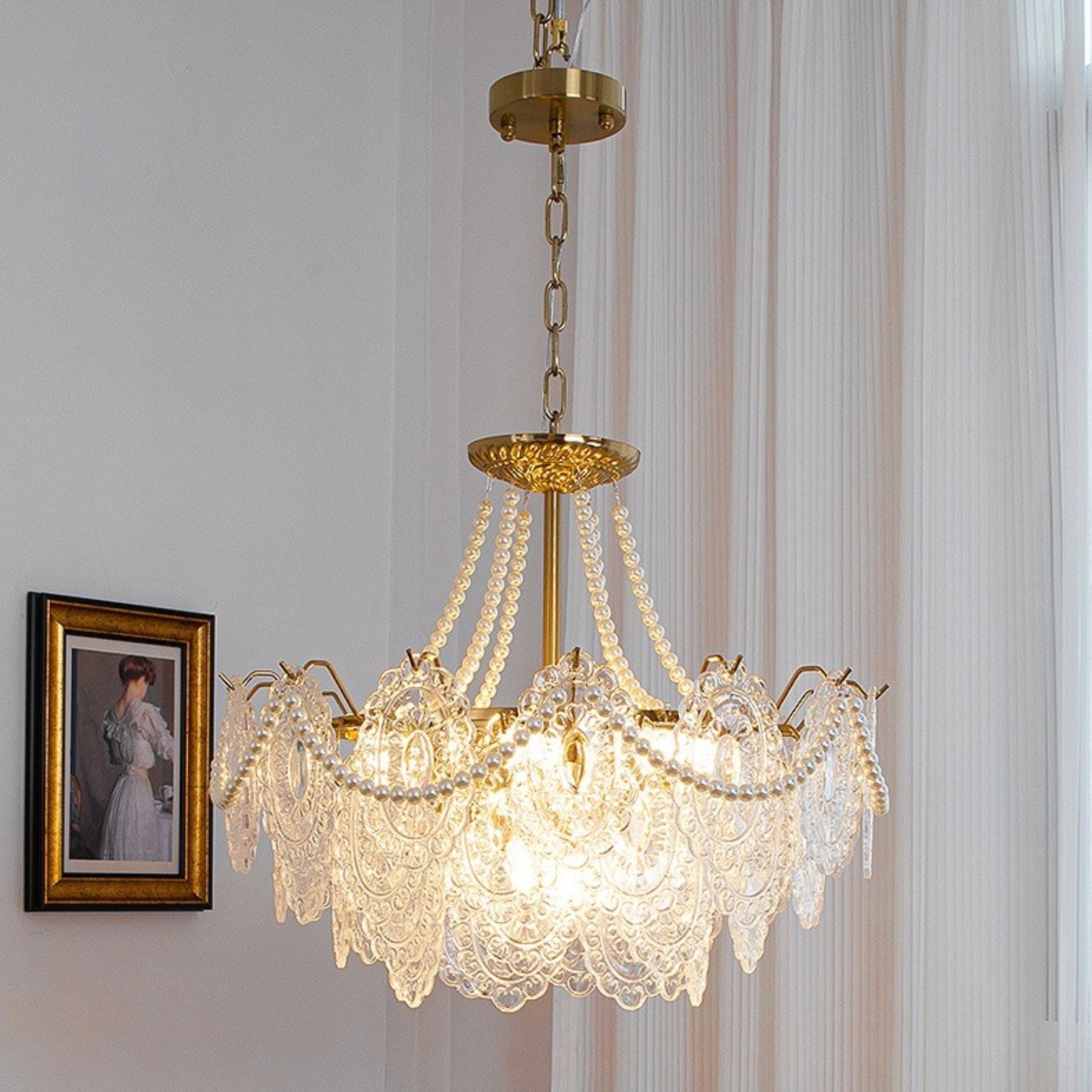 French crystal chandelier