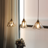 Vintage glass pendant lamp