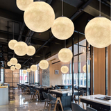 Pendant lamp with moon pattern