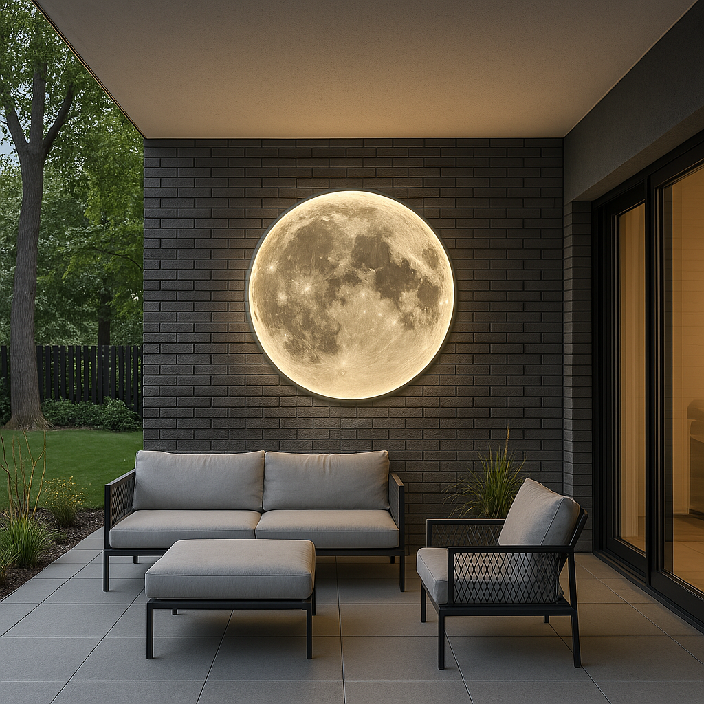 Moon wall lamp