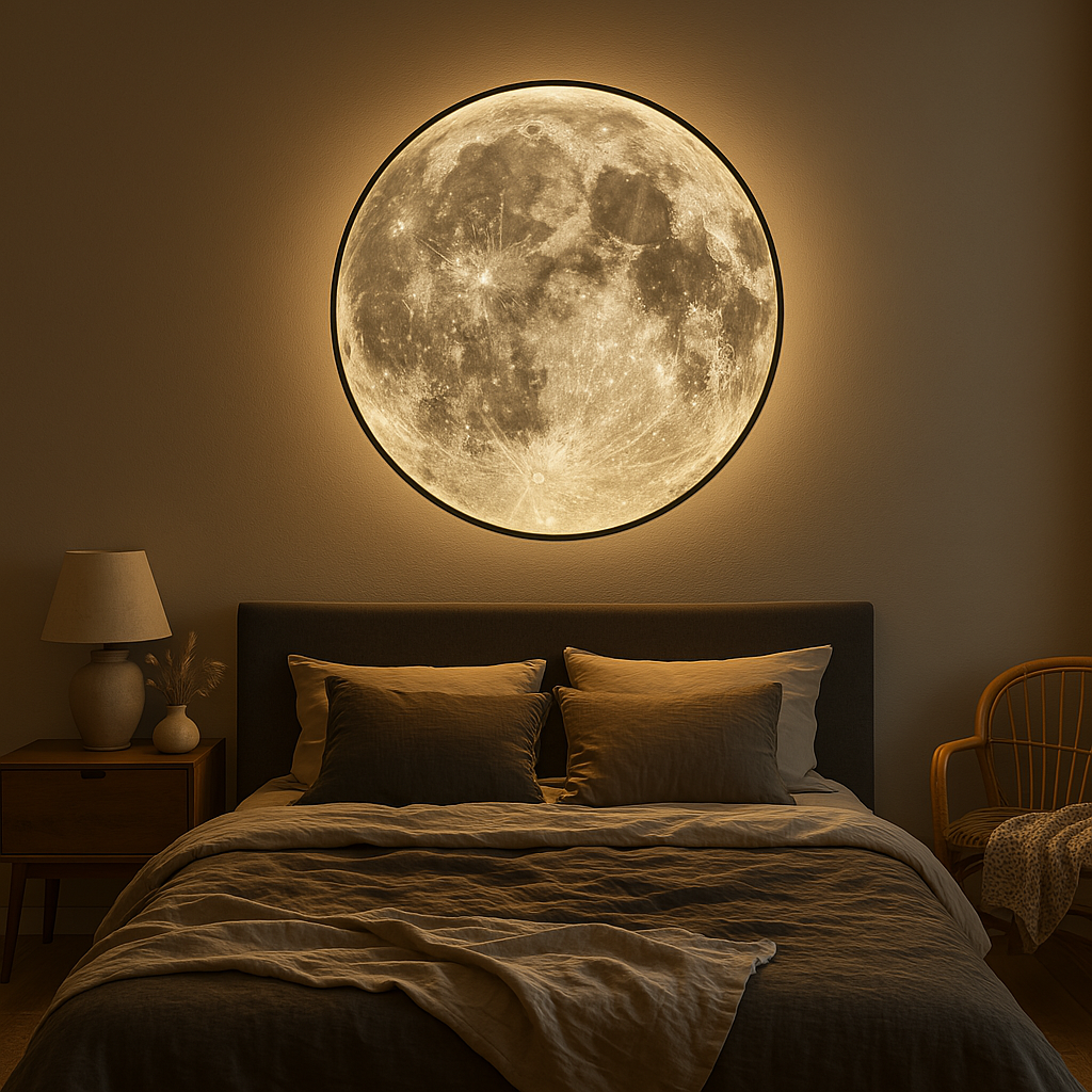 Moon wall lamp