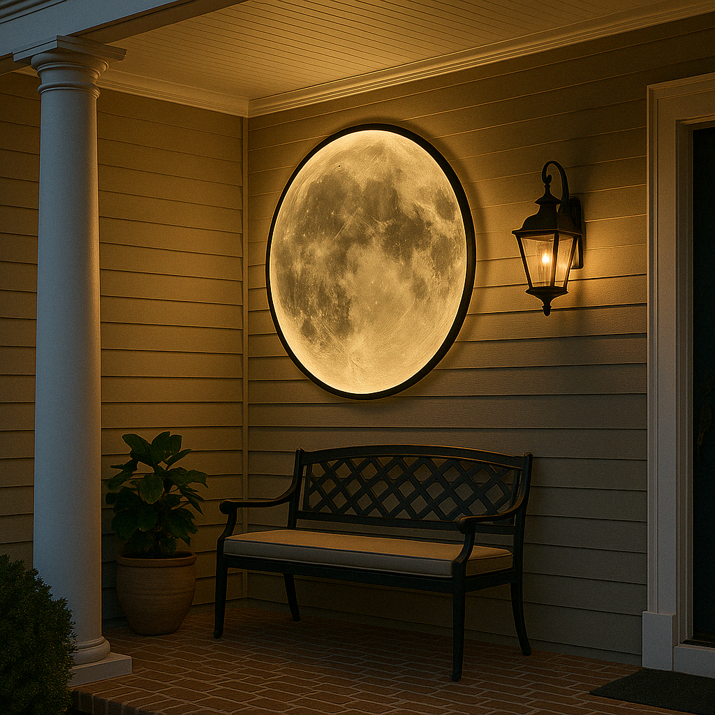 Moon wall lamp
